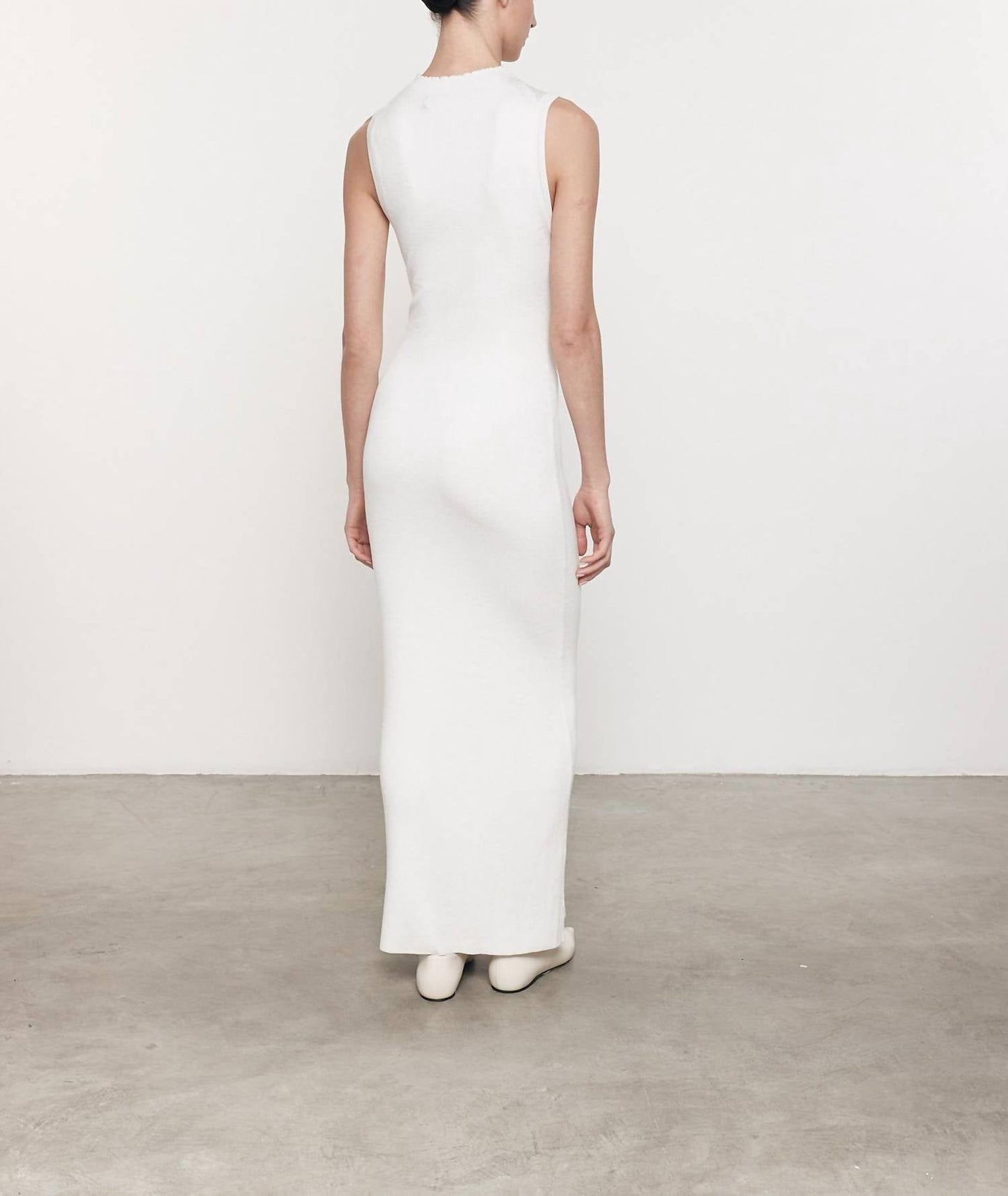 Enza Costa - SILK SWEATER RIB MOCKNECK DRESS