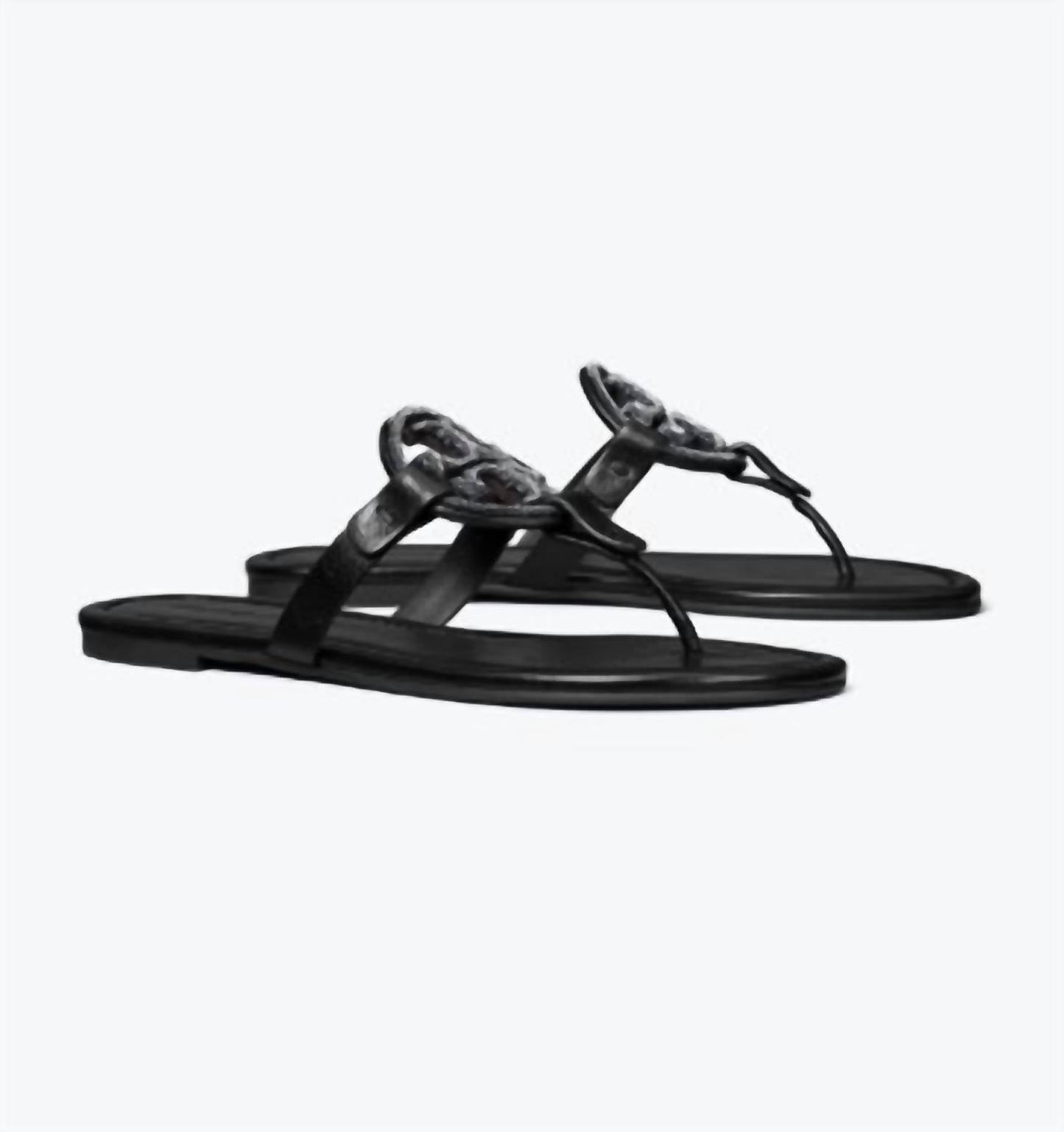 Tory Burch - Women's Leather Miller Pave Sandals