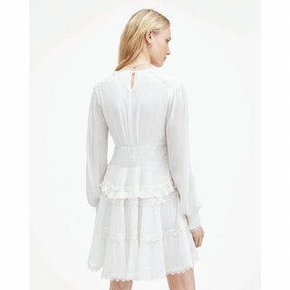 Allsaints - Vestido curto Zora com decote em V e babados
