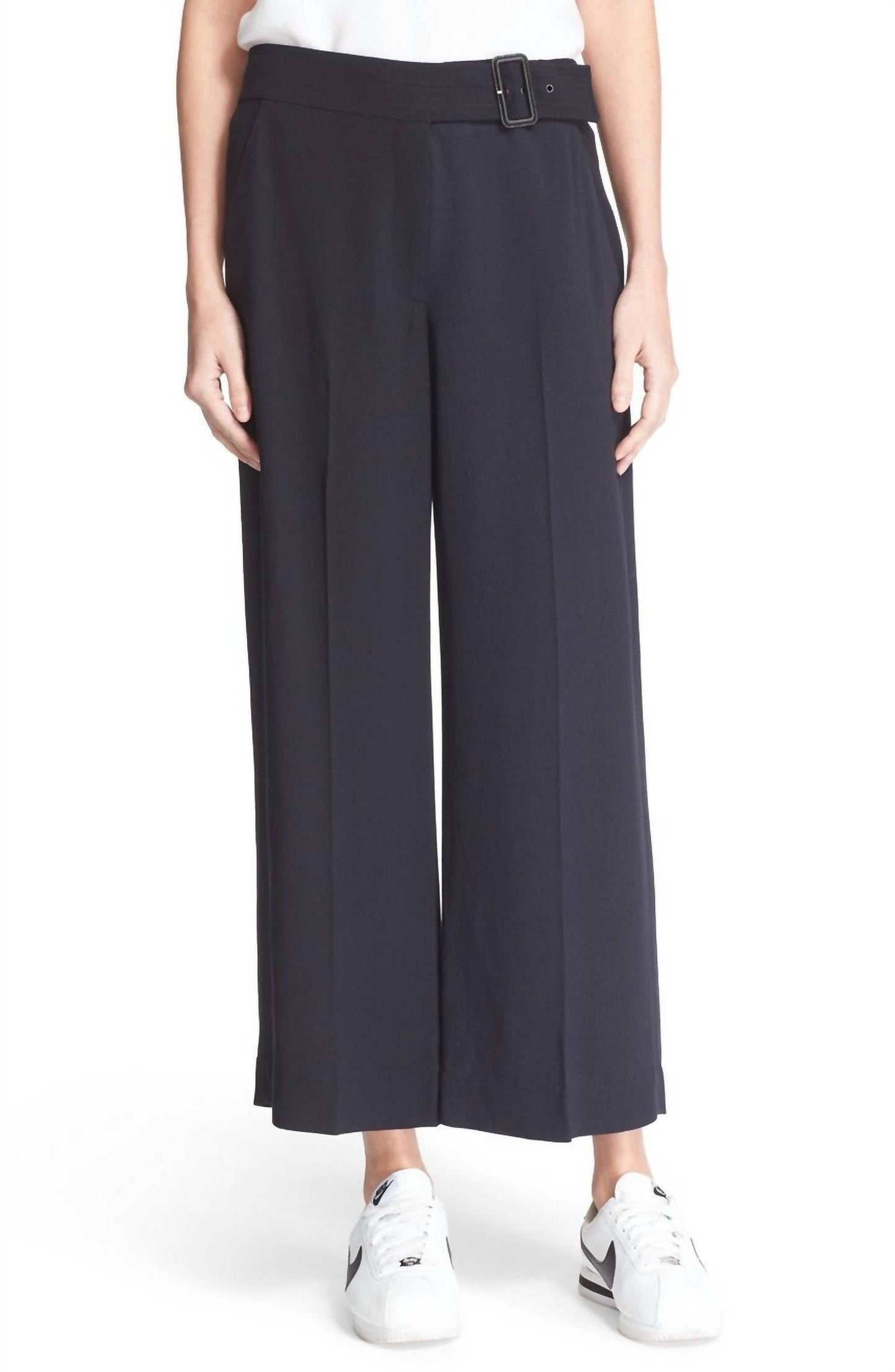 A.L.C. - Women's Emily Gaucho Mid-Rise Belted Pants