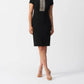 Joseph Ribkoff - Embroidered High Neck Sheath Dress