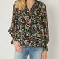 Entro - Floral & Ruffle Blouse