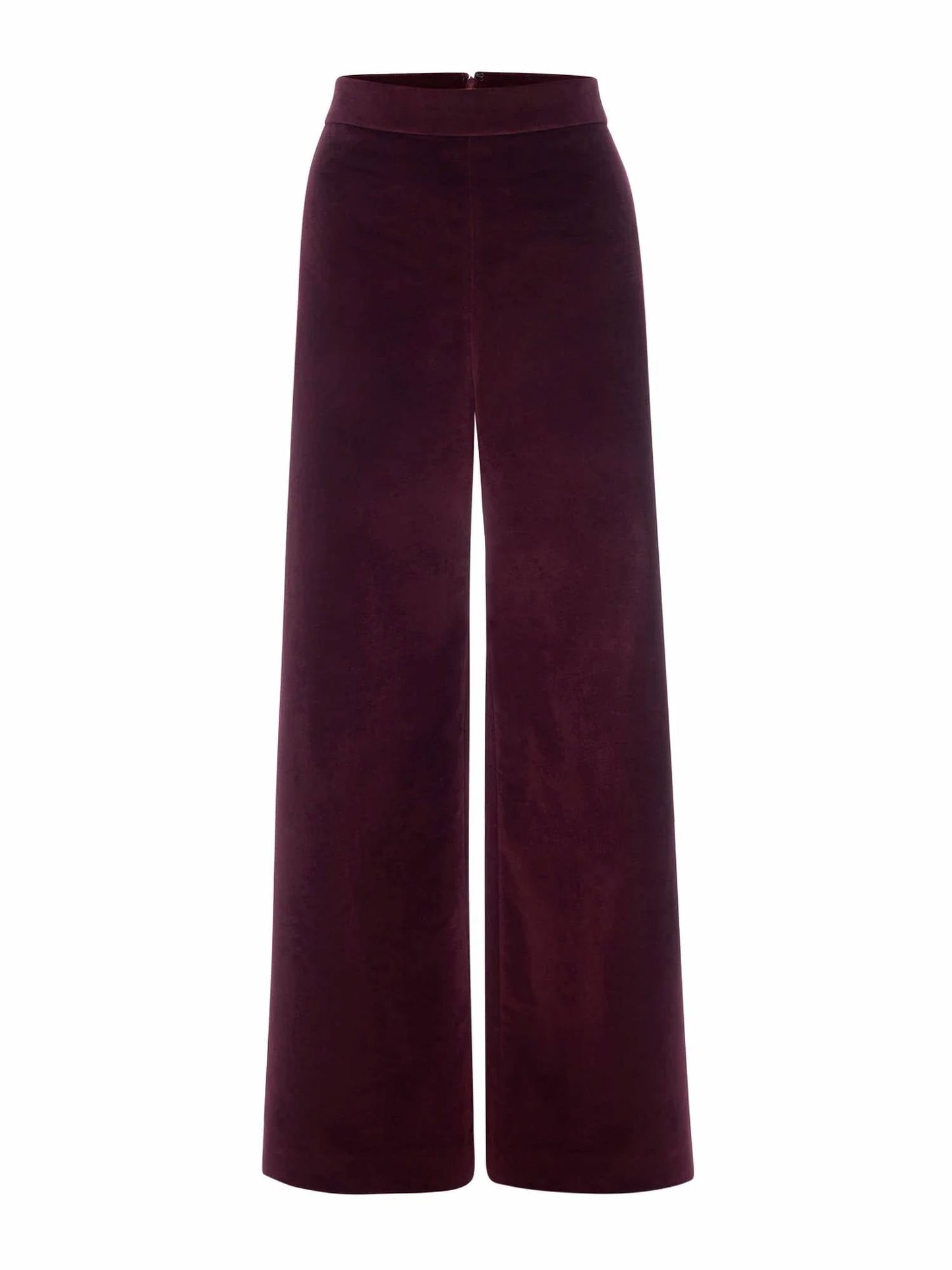 Frame - Cropped Velvet Wide Leg Pant