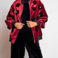 Eva Franco - Velvet Floral Embroidered Bomber Jacket