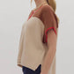 Entro - Rachele Short Sleeve V-neck Knit Top