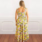 8 Oak Lane - Smocked Tie Top Maxi Dress