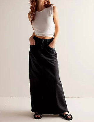 Free People - Saia longa jeans Come As You Are