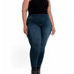 1822 Denim - High-rise Pull-on Skinny Ankle Jeans - Plus