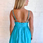Day + Moon - Babydoll Poplin Mini Dress With Bubble Hem