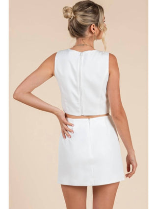 Baby Pink - Wavy Top & Skirt Set