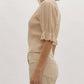Entro - Cruise Control Short Sleeve Sweater Top