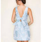 B.Right - Women's Floral Jacquard Mini Dress
