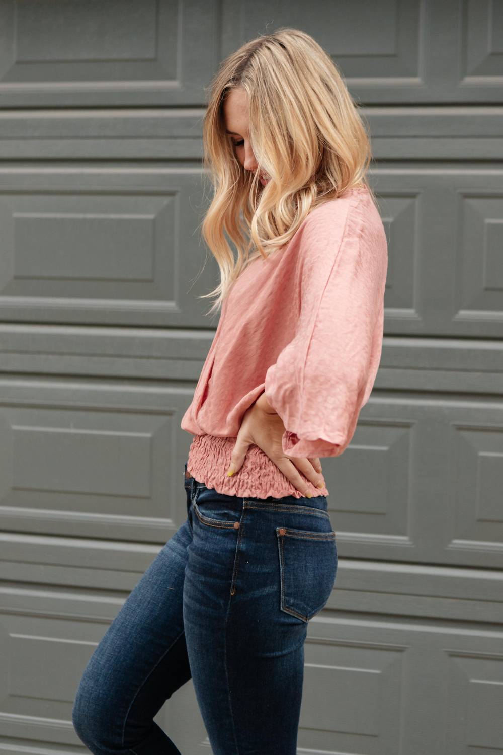 143 Story - Simply Smocked Hem Top