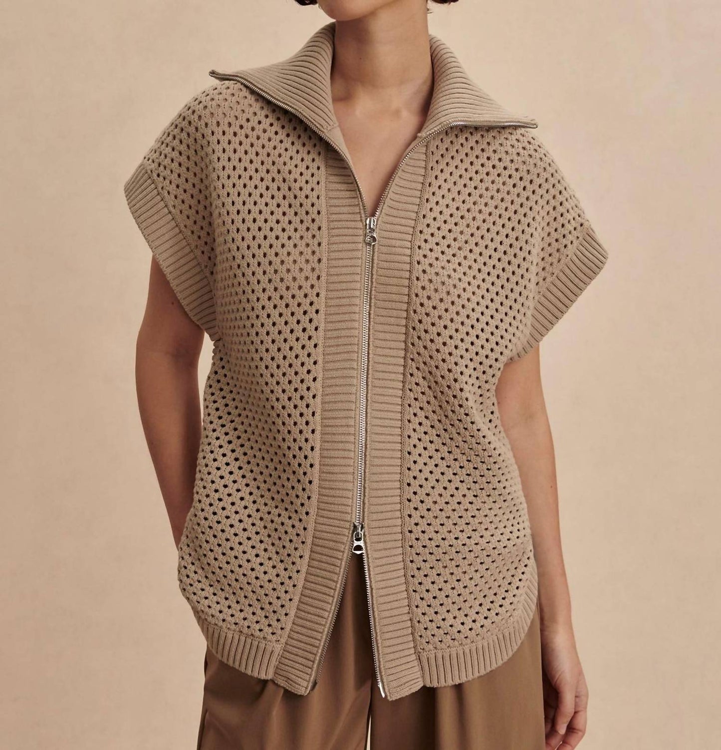 Varley - Gianna Zip Through Vest