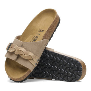 Birkenstock - Sandálias femininas de camurça trançada Oita