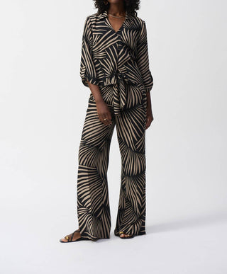 Joseph Ribkoff - Calças de gaze de perna larga