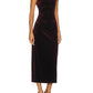 Steve Madden - Cleo Velvet Mockneck Midi Dress