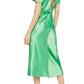 Topshop - Angel Sleeve Bias Cut Satin Midi Dress