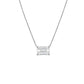 Diana M Jewels - Lab Grown East West Diamond Solitaire Pendant Necklace