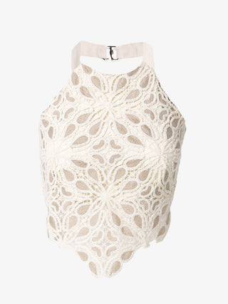 Jbq - Siri Lace Macrame Top