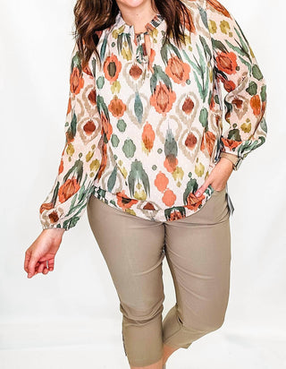 Slimsation By Multiples - Calça Crop com 3 Tiras