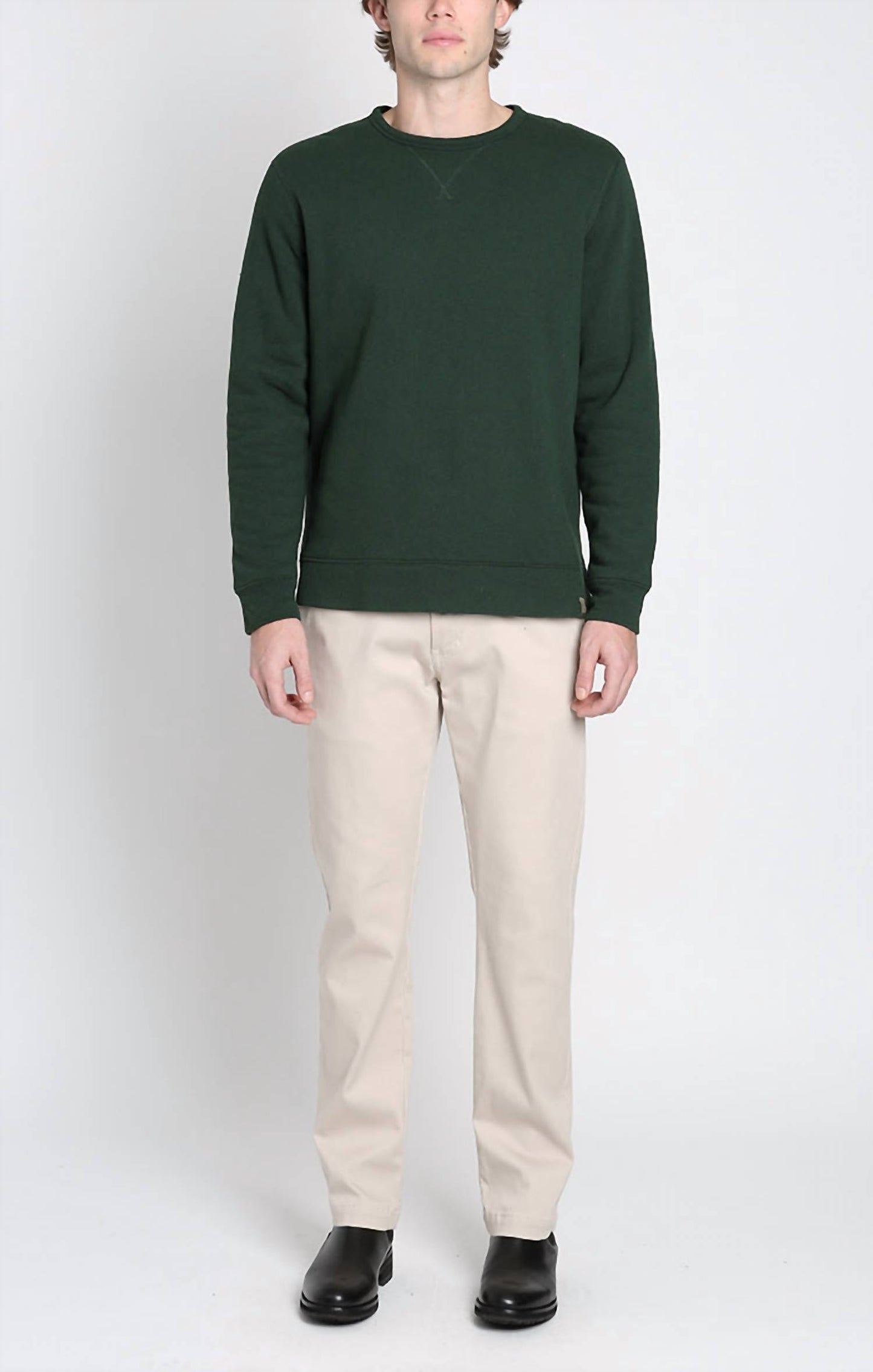Jachs New York - Kent Recycled Jacquard Sherpa Lined Crewneck Sweater