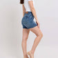 Judy Blue - Mid Rise Tummy Control Mid Length Denim Short