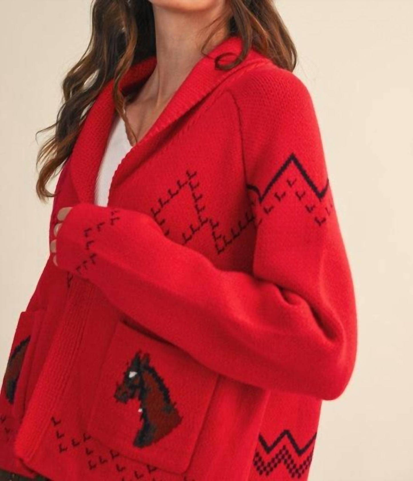 &Merci - Trail Haven Horse Cardigan