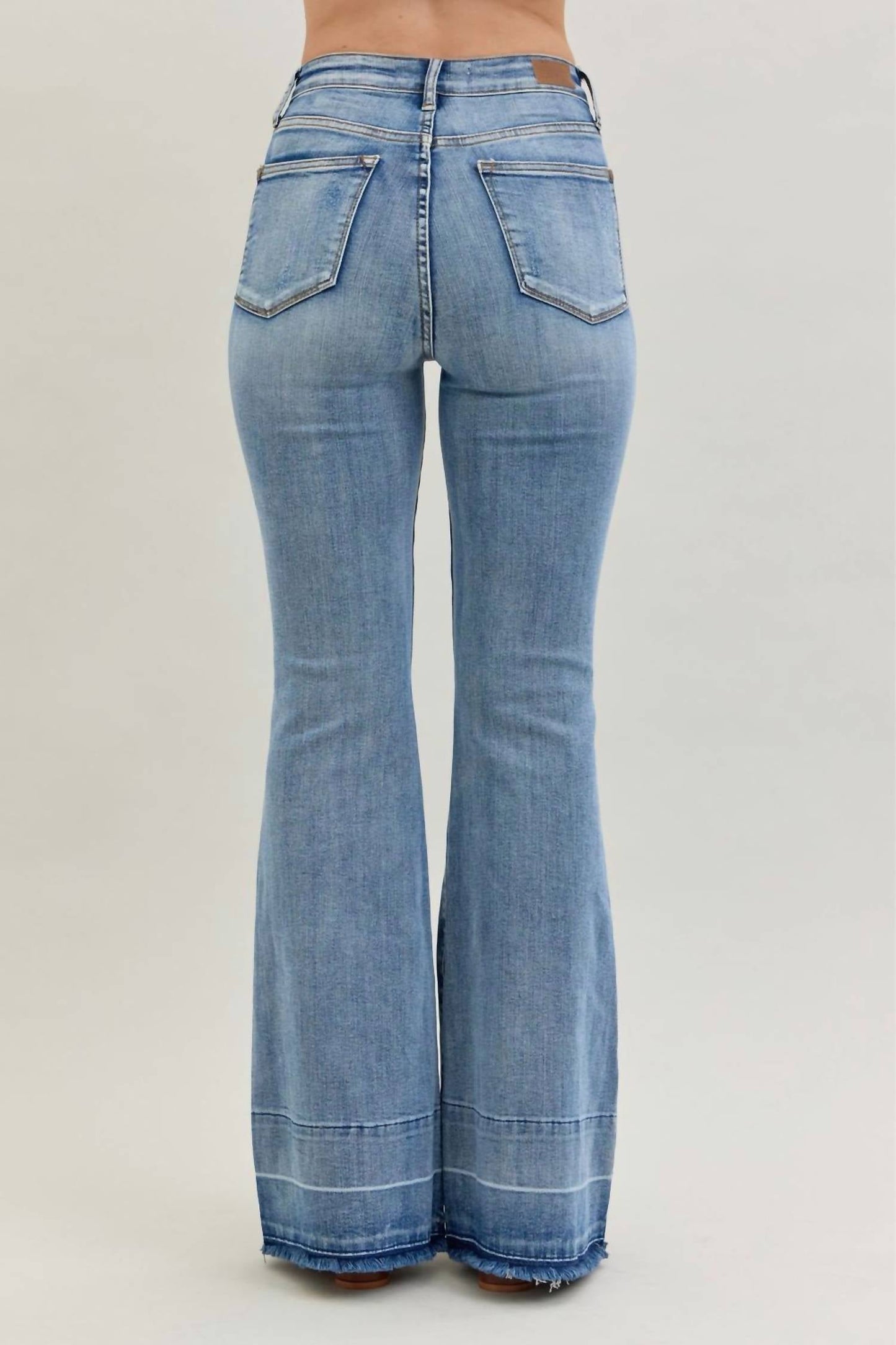 Judy Blue - High Waist Tummy Control Release Hem Flare Jeans