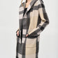 Joseph Ribkoff - Hooded Tartan Winter Cardigan