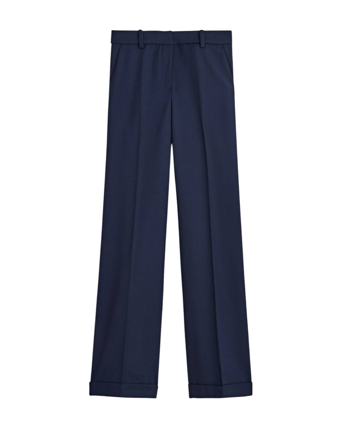 J.Crew - Women's Cuffed Wide-leg Trouser Pant In Wool Blend
