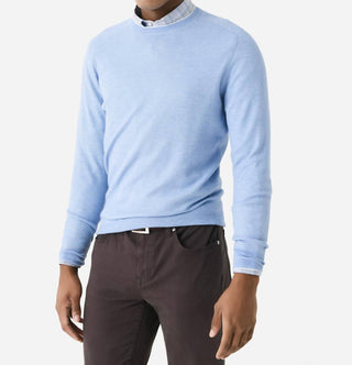 Peter Millar - Suéter Voyager Cashmere Silk com Ombros em Sela