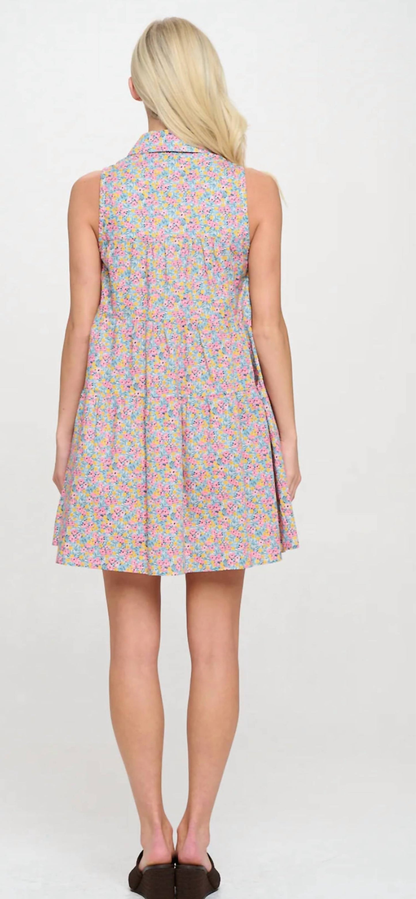 Meet Me In Santorini - Mykonos Button Down Mini Dress