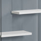 5-Tier Glossy White Bookshelf for Office and Home