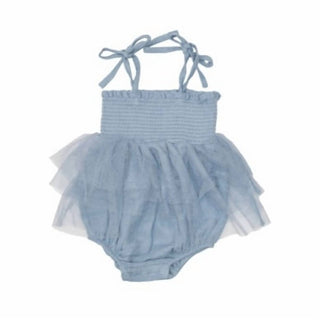Angel Dear - Vestido de tutu bolha de cambraia macia para meninas