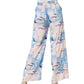 Entro - High Waisted Wide Leg Print Pants