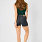 Judy Blue - Mid Rise Tummy Control Release Hem Shorts