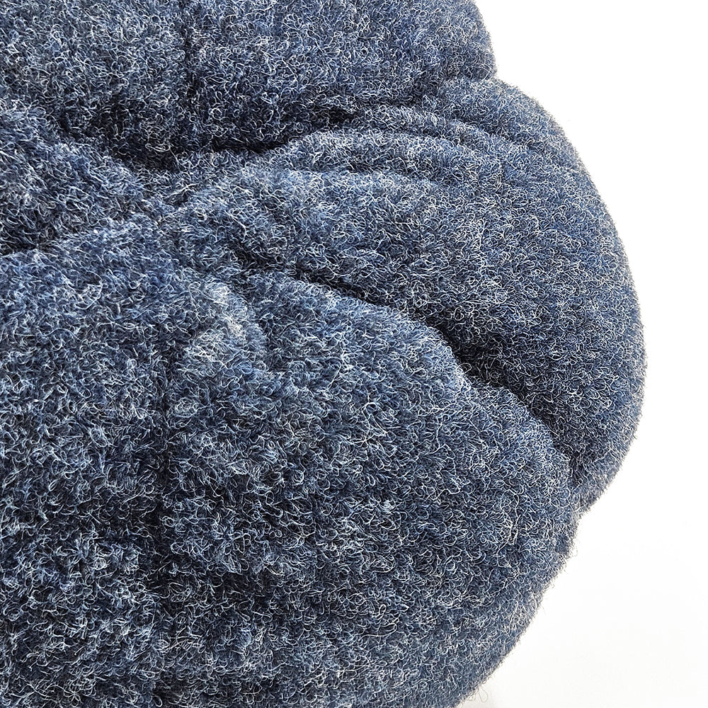 Set of 3 Plush Fabric Pumpkins in Brown