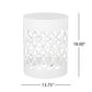 Outdoor Metal Large End Table, Modern Design