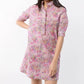 Ann Mashburn - Elbow-Sleeve Frill Dress