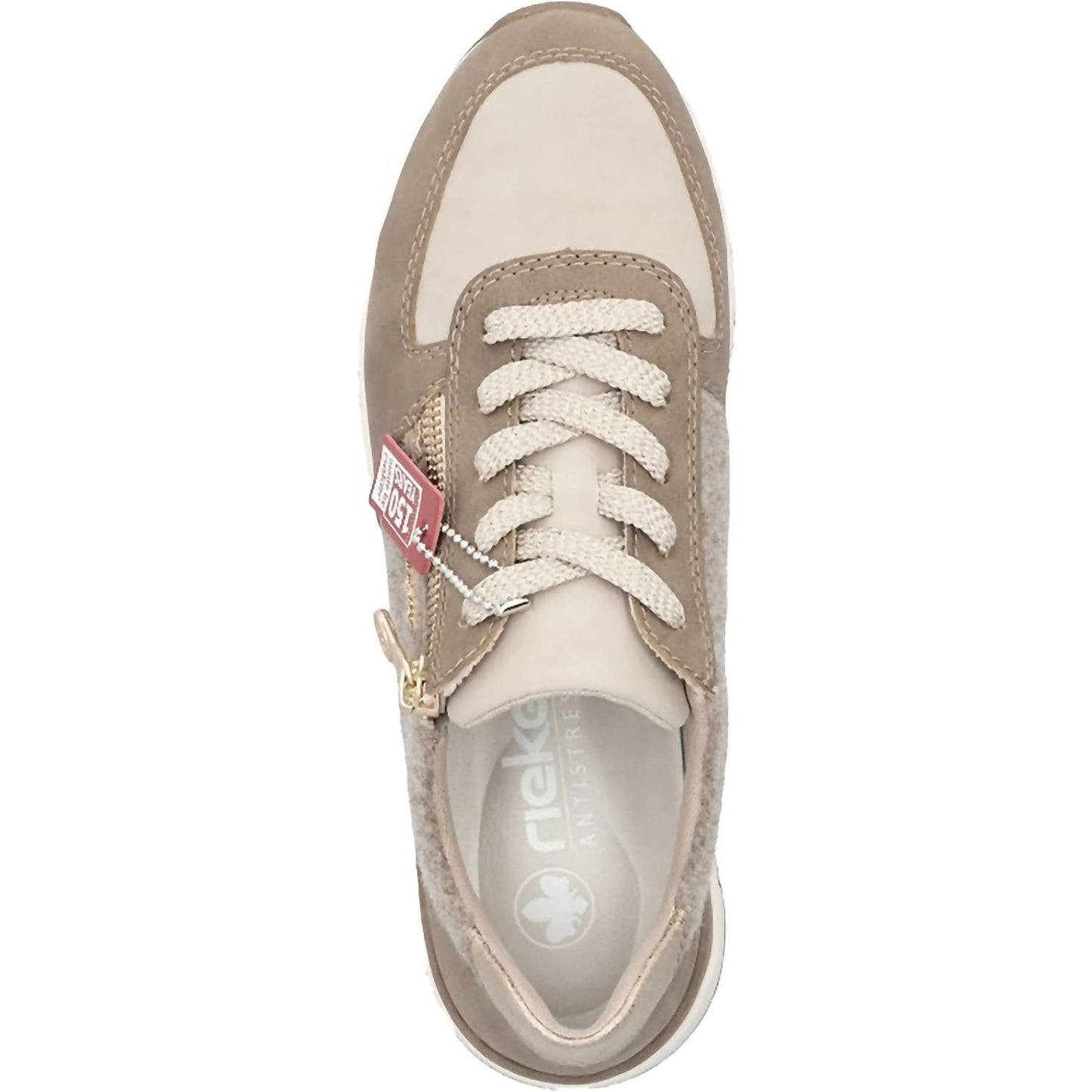 Rieker - Women's Faux Leather Low-top Sneakers