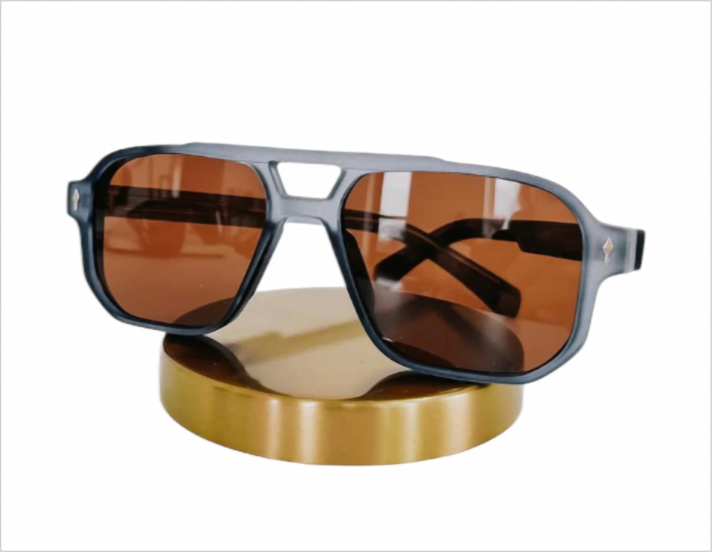 Pretty Simple - Women's Maverick Matte Double Bridge Aviator Sunglasses