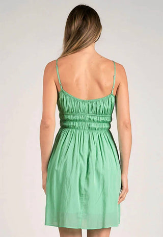 Elan - Vestido Mini Vestido Smocked com Alças Spagetti