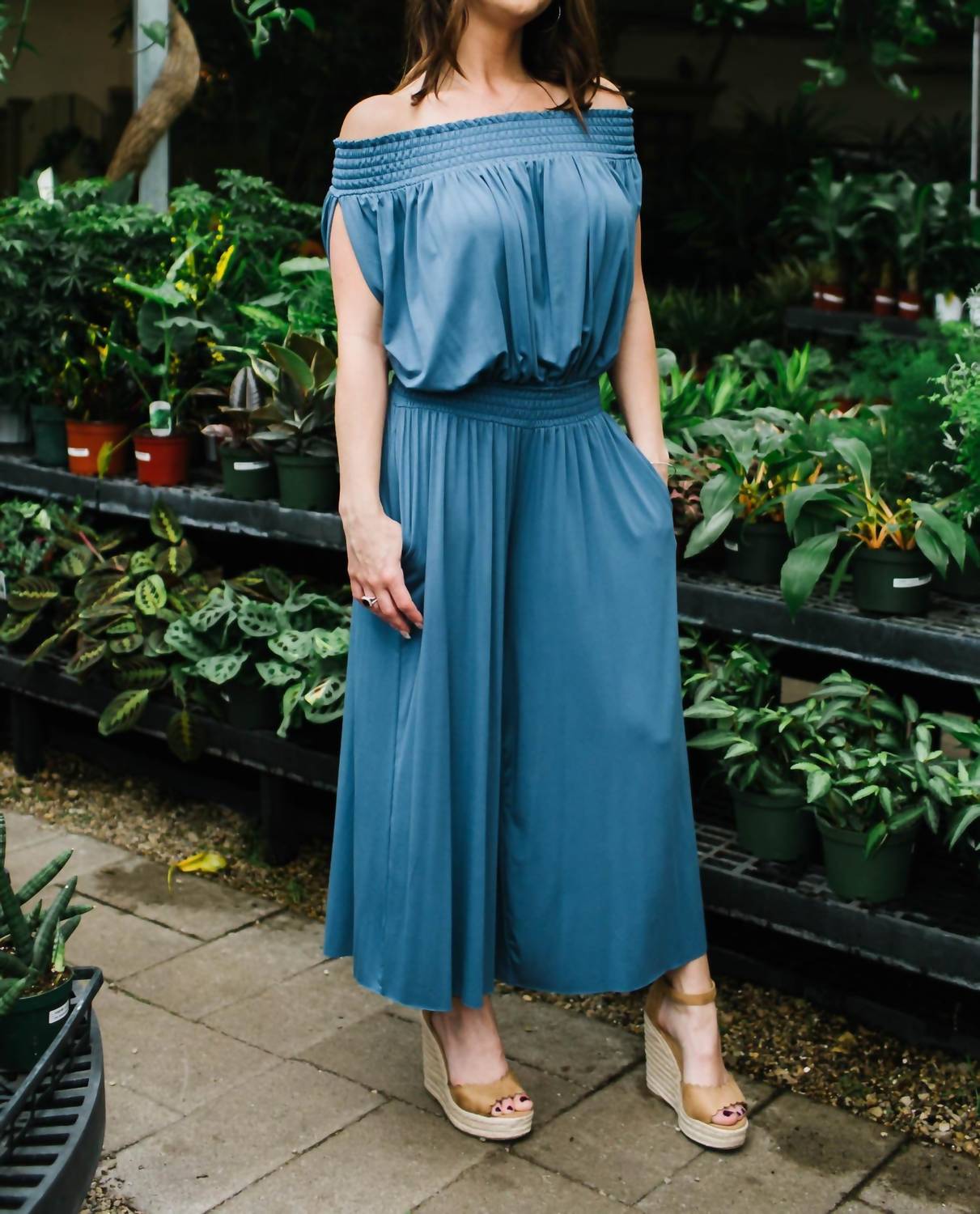 Elan - Off-Shoulder Jumpsuit