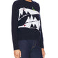 Autumn Cashmere - Snowscape Sweater With Skiers