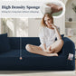 Spring Sofa with High-Quality Fabric, Pillows & Storage in Blue