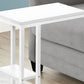 Accent Table, C - Shaped, Marble Look Contemporary & Modern Convenient Design