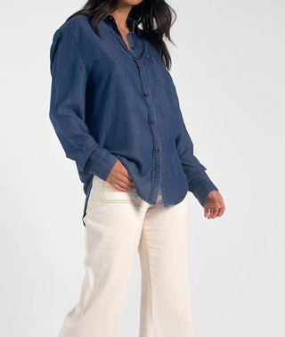 Elan - CAMISA JEANS COM BOTÕES