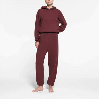 Skims - Calça Jogger Feminina de Algodão Fleece