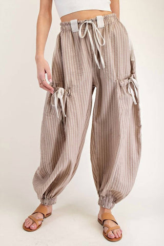 Ee:Some - Emma Striped Drawstring Jogger